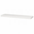 Étagère murale flottante blanche en panneau de particules 110 x 26 x 5 cm